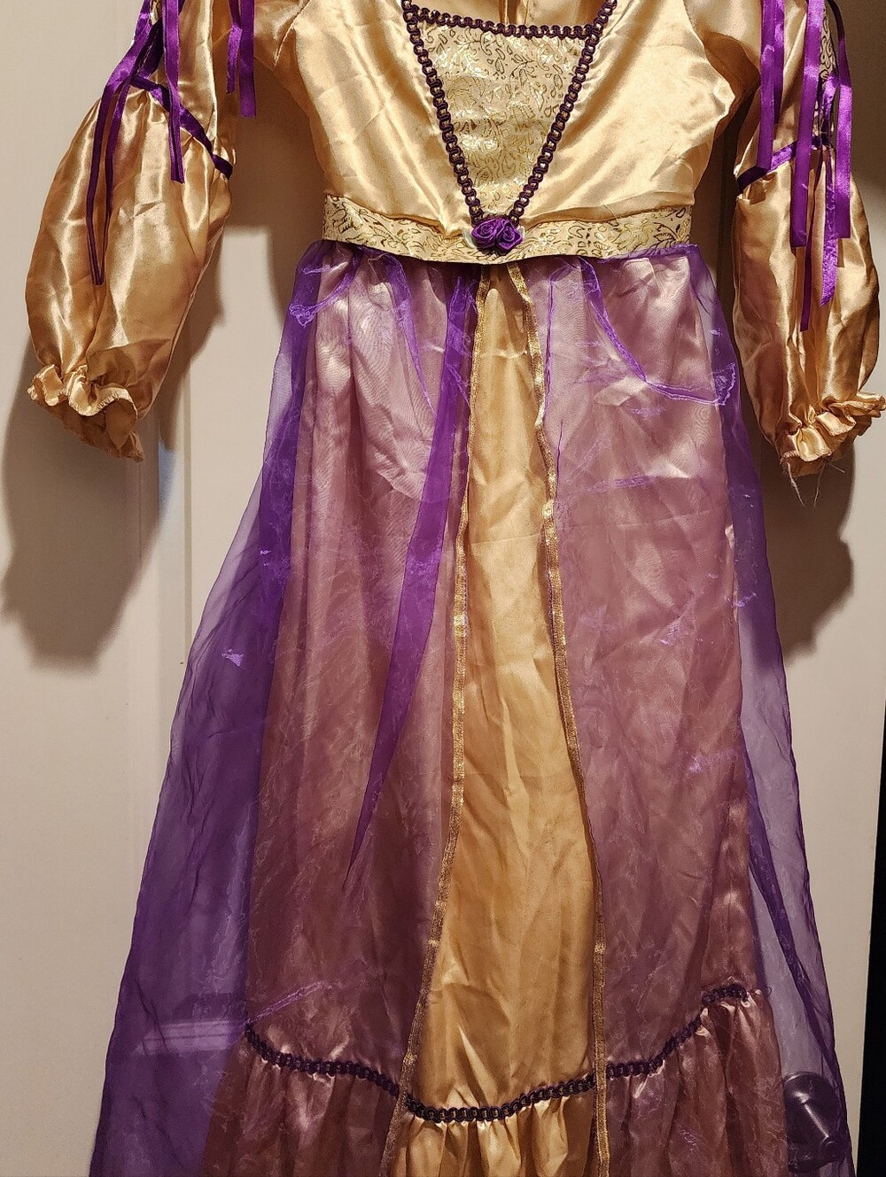 Rubies Girls Regal Princess Juliet Renaissance Costume Gold Purple Med 8-10
